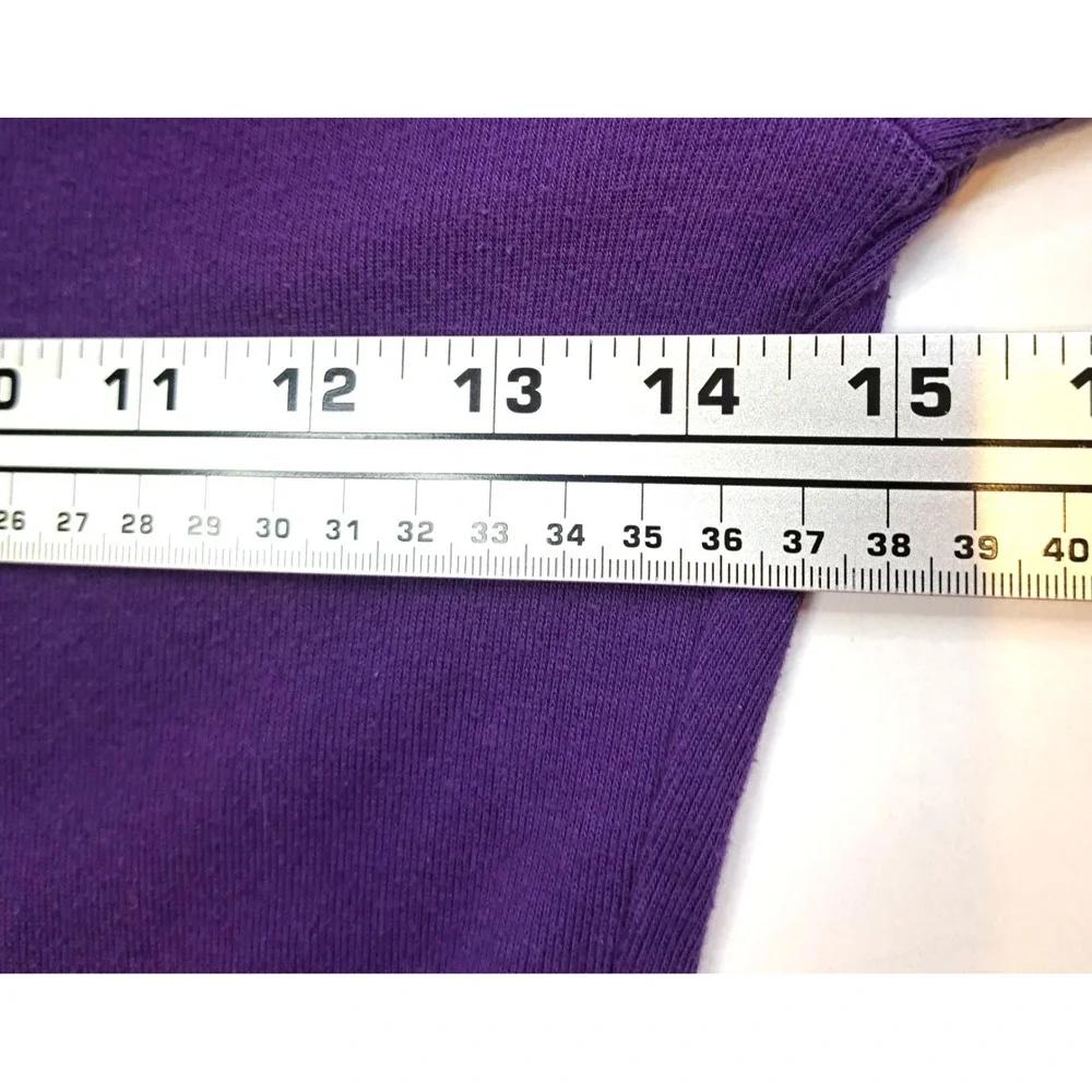 Vtg Jordache Girls 10-12  Shirt Long‎ Sleeve Purple Embroidered Flower Preppy